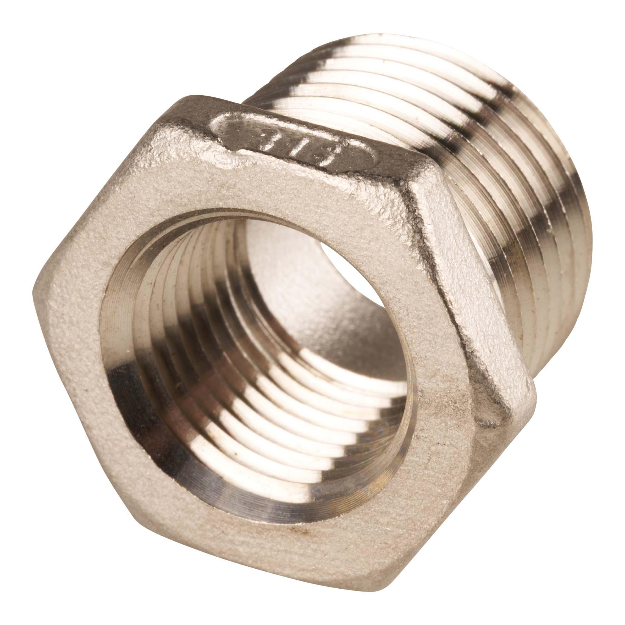 angled view of hex bushing